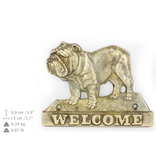 Bulldog welcome plakietka Art-Dog